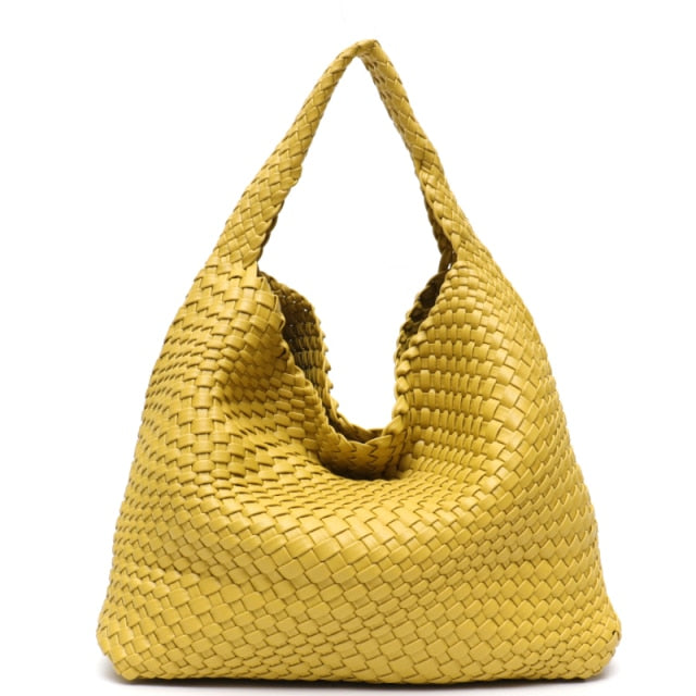 Yellow Vegan Leather Handbags Shoulder Cute Bags
